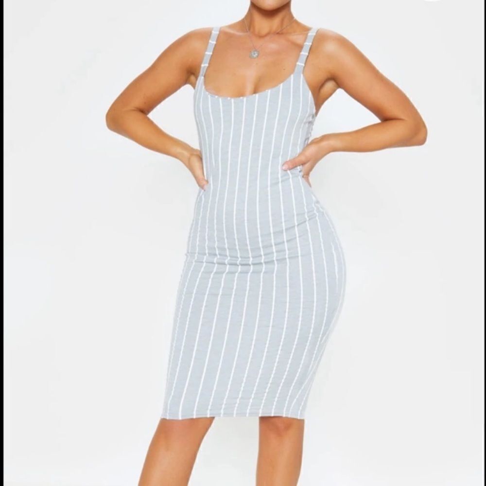 PLT STRIPE DRESS - Picture 5 of 10